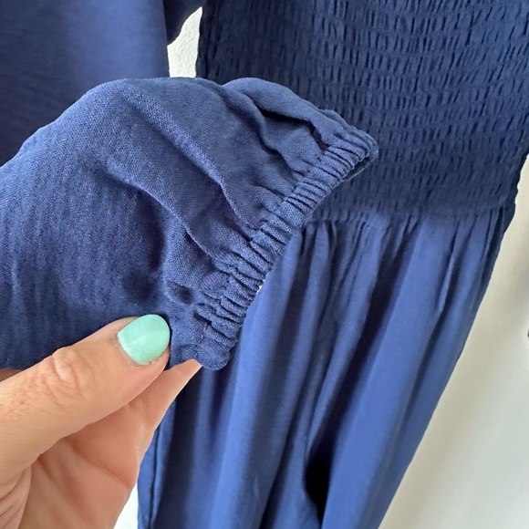 Amazon blue smock, long sleeve jumpsuit - Picture 5 of 7